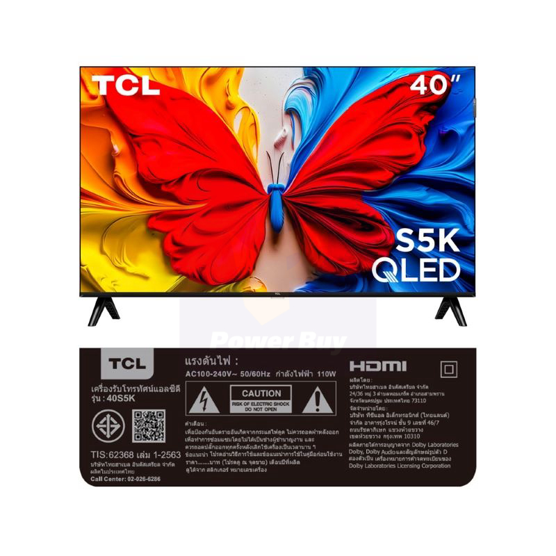 Buy TCL TV S5K Google TV 40 Inch FHD QLED 40S5K 2025 at Best price