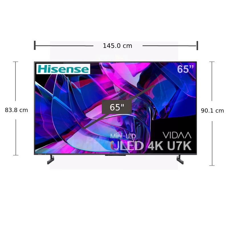 Buy HISENSE TV 65U7K VIDAA ULED Mini LED (65, 4K, Smart TV, 2023) 65U7K at  Best price