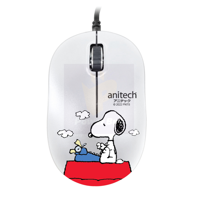 Buy ANITECH Snoopy Wired Optical Mouse (White) SNP-A548-WH at Best ...