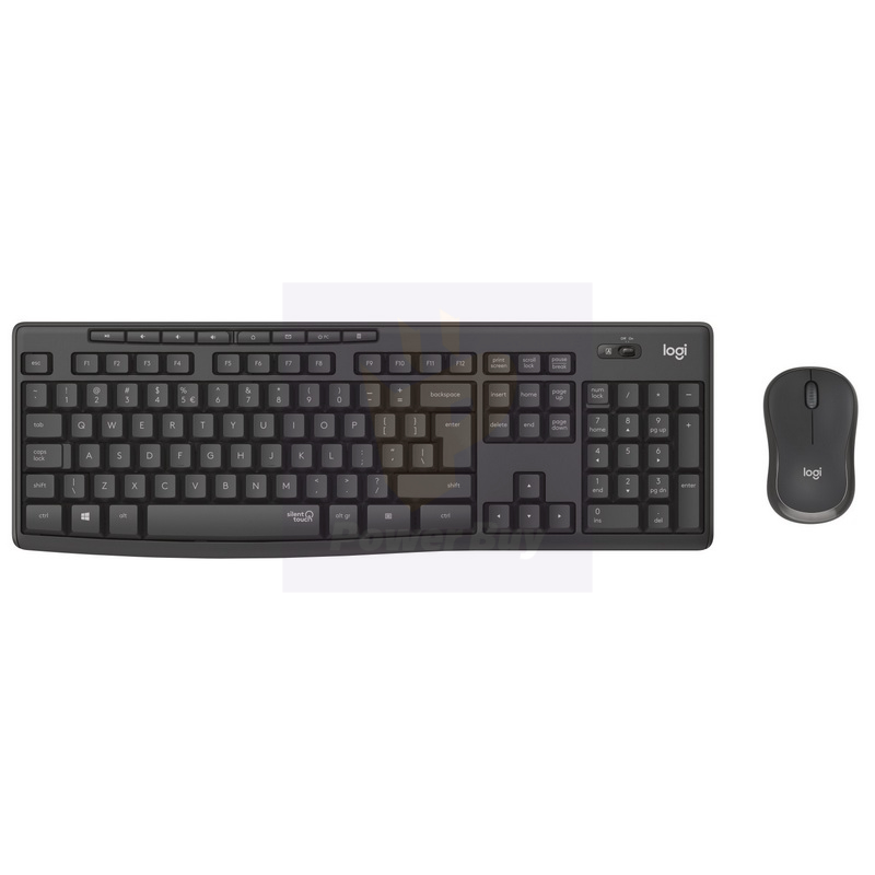 Buy LOGITECH Wireless Keyboard + Wireless mouse (Graphite) MK295