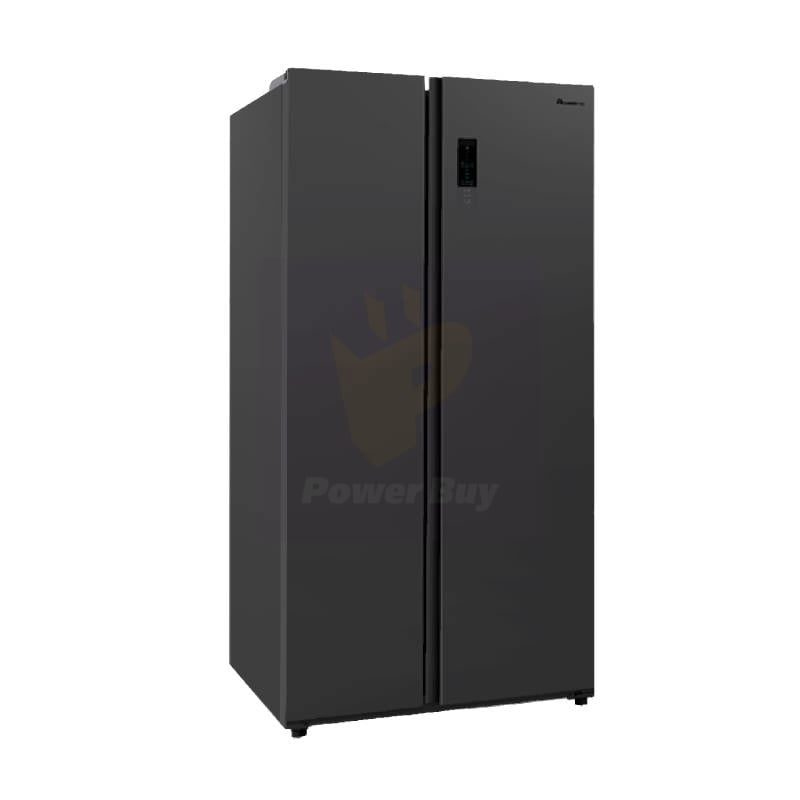 Black double door deals fridge