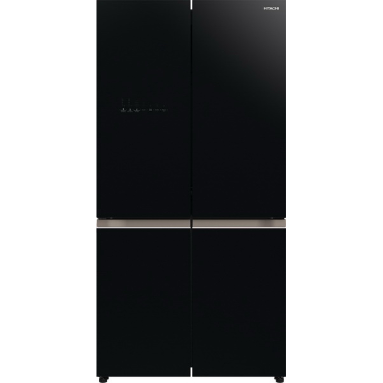 Hitachi 4 Doors Refrigerator (20.1 Cubic, Glass Black) R-WB640VF GBK	