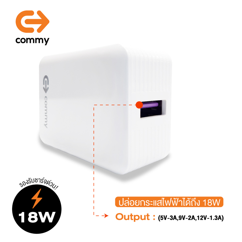 COMMY QC3.0 & Super Charge