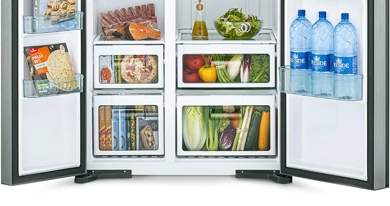 Side by Side Refrigerator R-MX600GVTH0 GBK (Glass Black) 