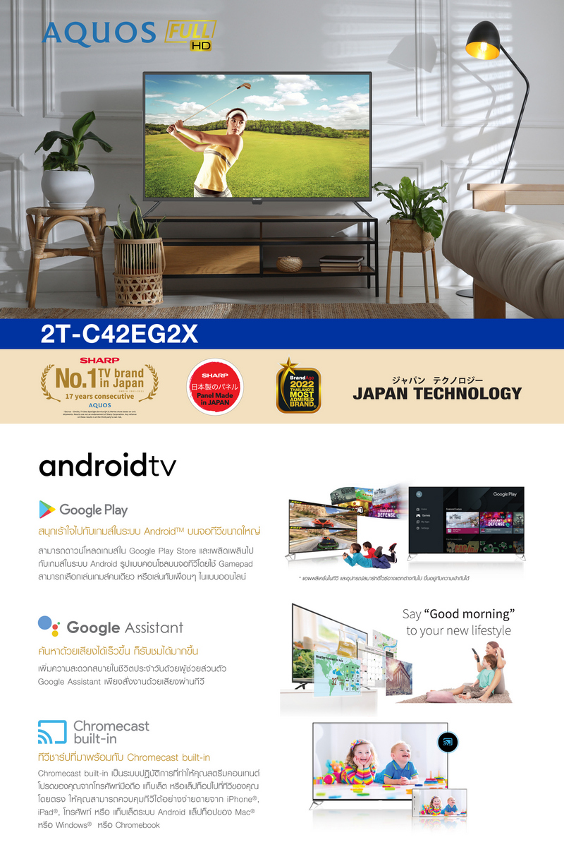 Android TV Sharp - 2T-C42EG2X