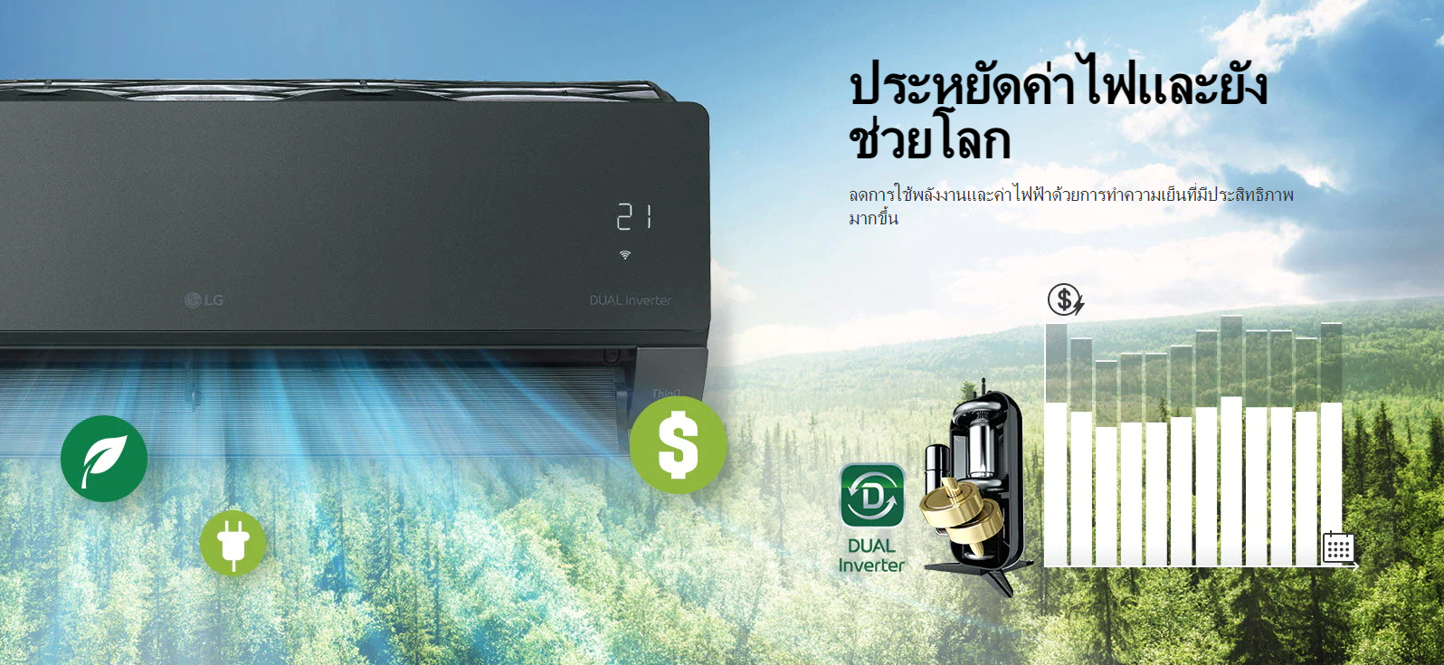 แอร์ LG INVERTER IAQ13G1N.JA1 GREEN_05