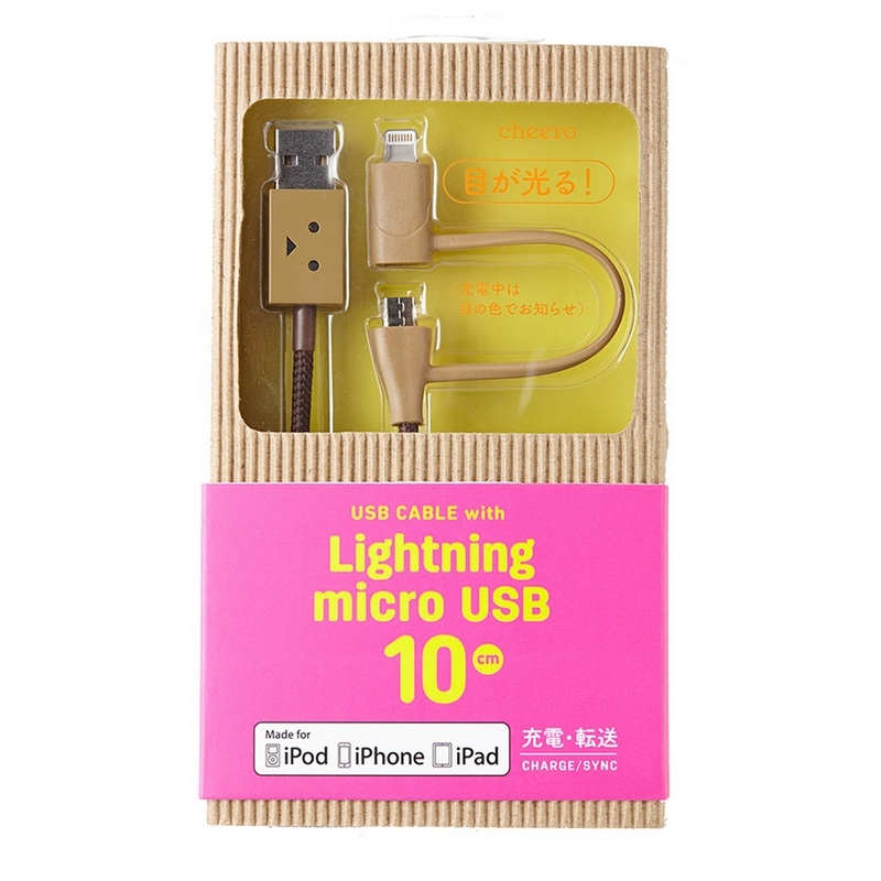 Cheero Micro USB&Lightning Cable (50 cm) Danboard Lightning & Micro USB