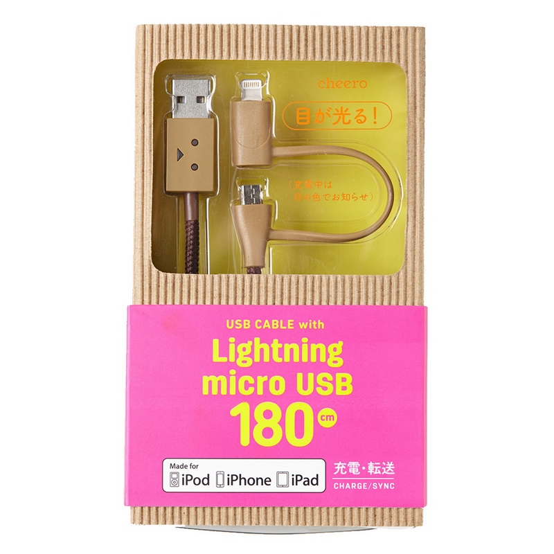 Cheero Micro USB&Lightning Cable (1.8 m) Danboard Lightning & Micro USB	