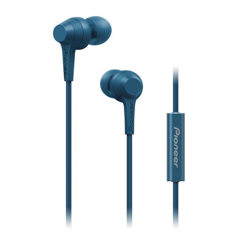 Pioneer In-Ear Wire Headphone (Blue) SE-C1T