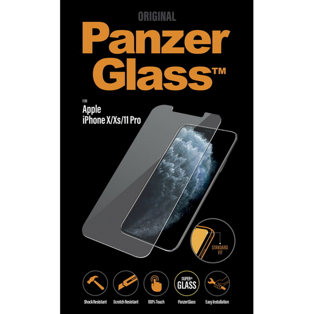 Panzerglass Film for iPhone X/XS/11 Pro Tempered Glass-Clear 2661