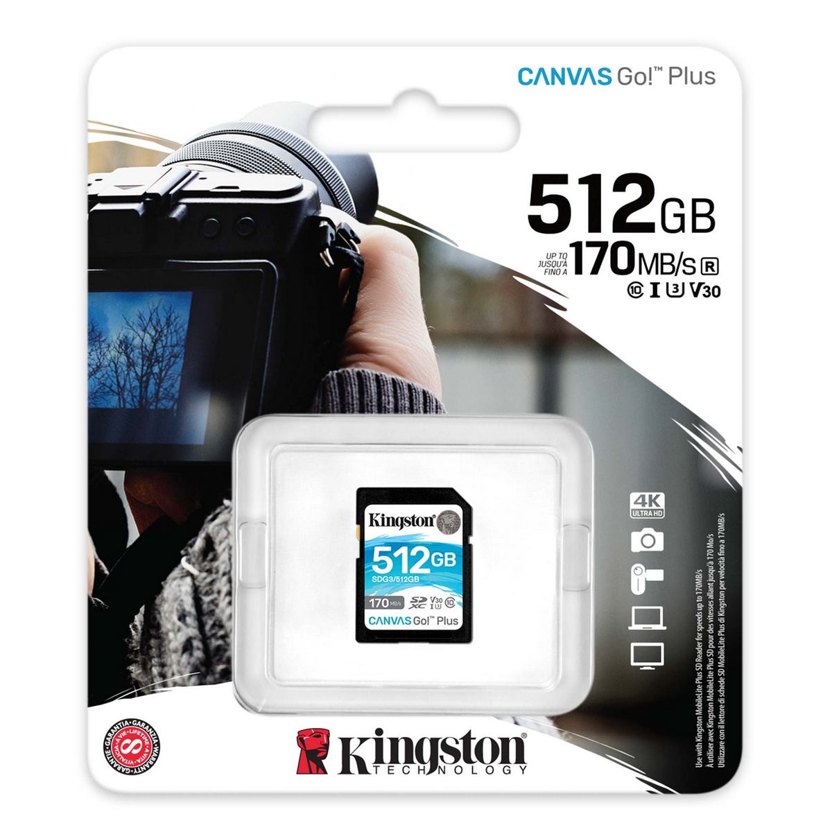 KINGSTON Canvas Go! Plus SD SDG3/512GB