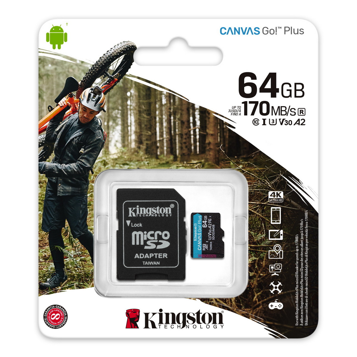 KINGSTON Micro SDXC Card (64 GB) Canvas Go Plus
