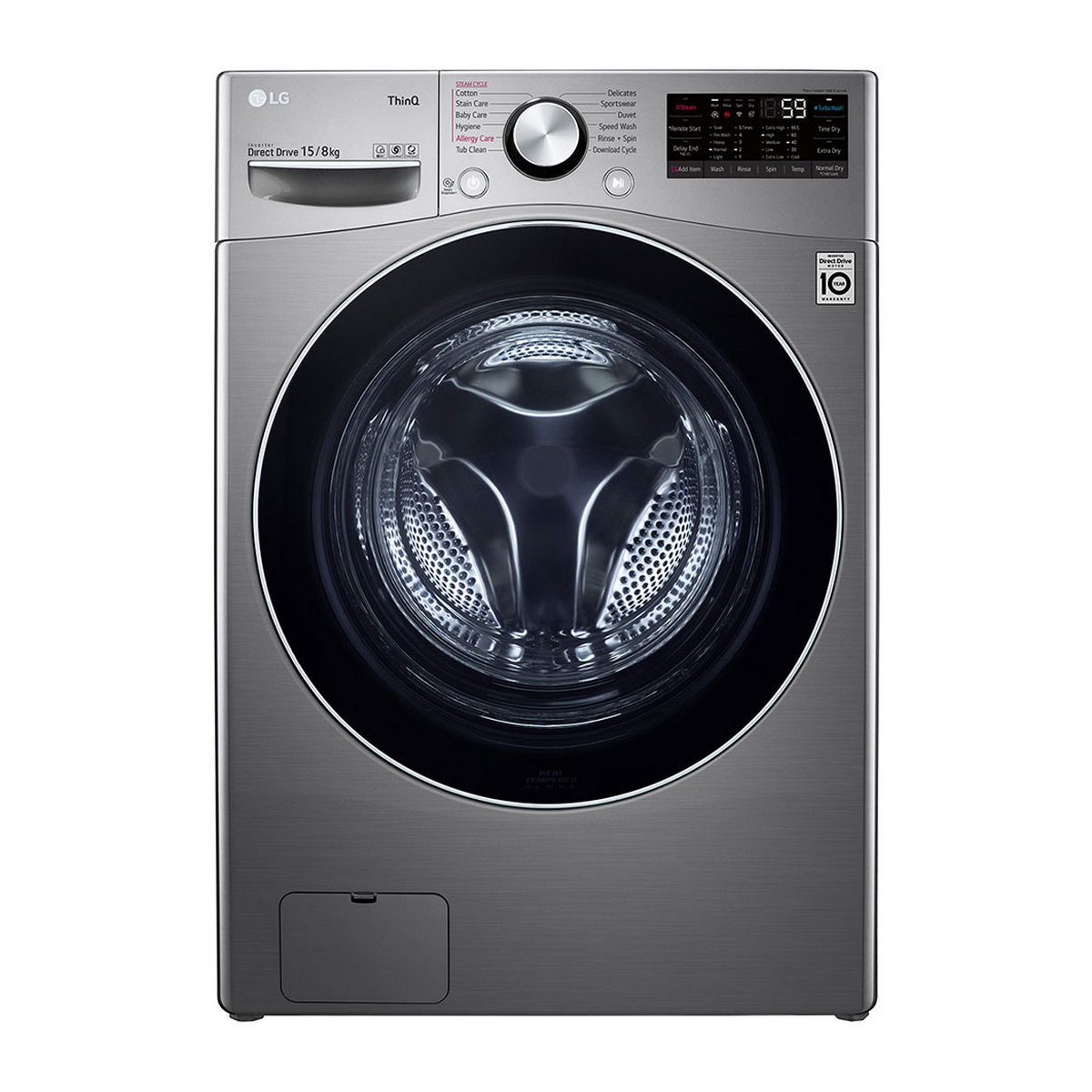 LG Front Load Washer & Dryer (15/8kg) F2515RTGV.AESPETH