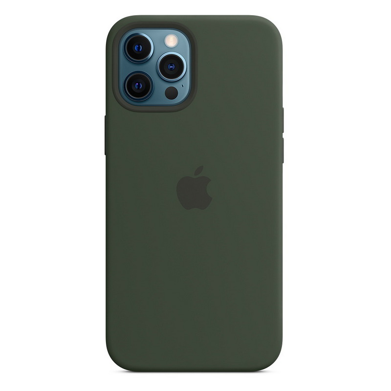 APPLE Silicone Case with MagSafe for iPhone 12 Pro Max (Cyprus Green)