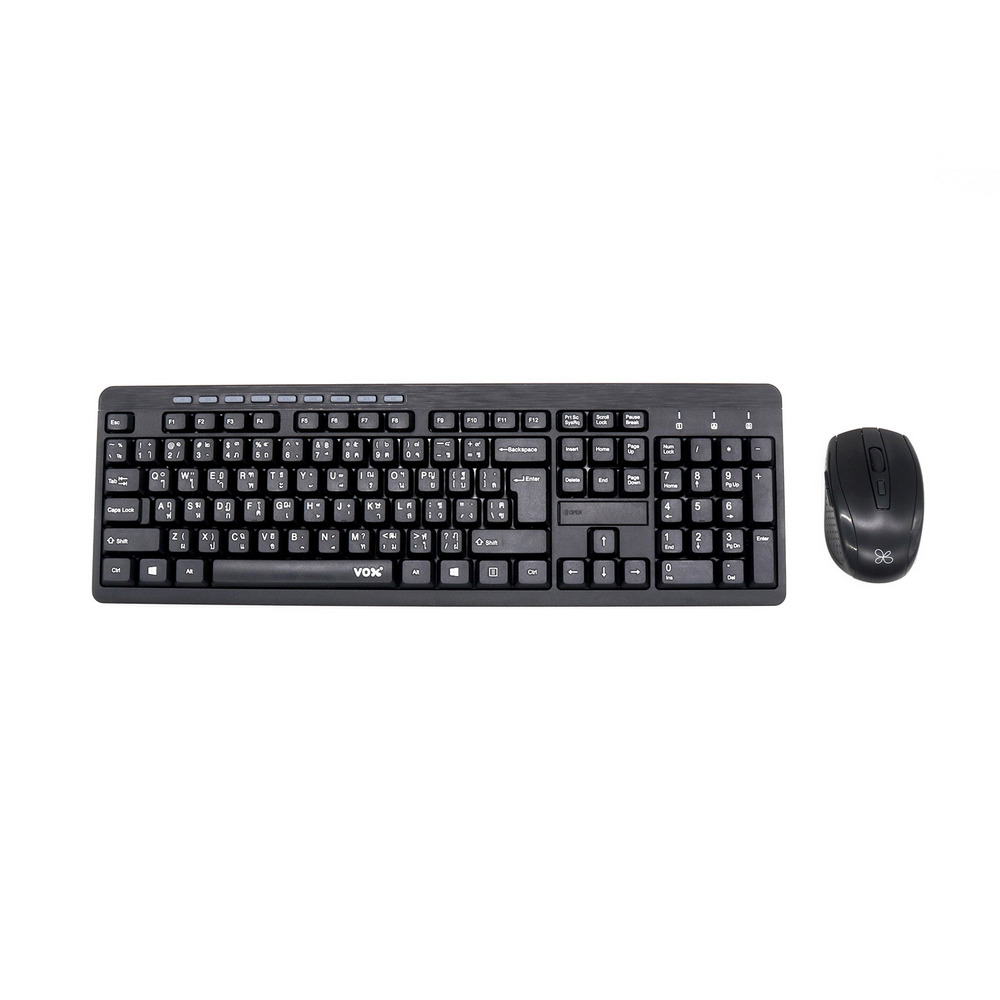 Vox Wireless Keyboard + Optical Mouse (Black) F5COM-VX20-CMW1