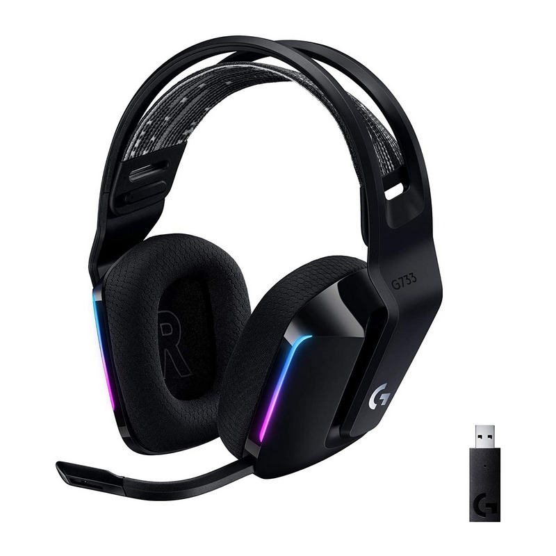 LOGITECH Over-Ear G733 Wireless Gaming Headphone (Black) 981-000867