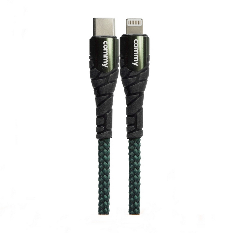 COMMY Lightning to Type C Cable (1M, Green) DC244Z C TO L (GR)
