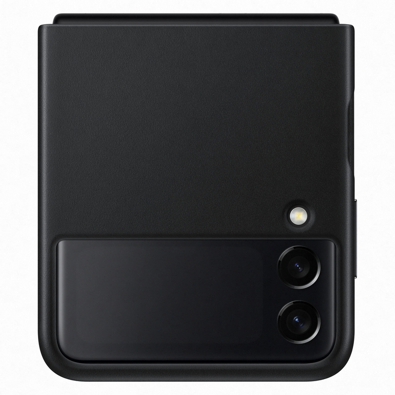Samsung Leather Cover for Z Flip 3 (Black) EF-VF711LBEGWW