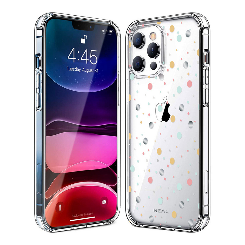 HEAL Silicone Case For iPhone 13 Pro Max (Pastel Polka Dot)
