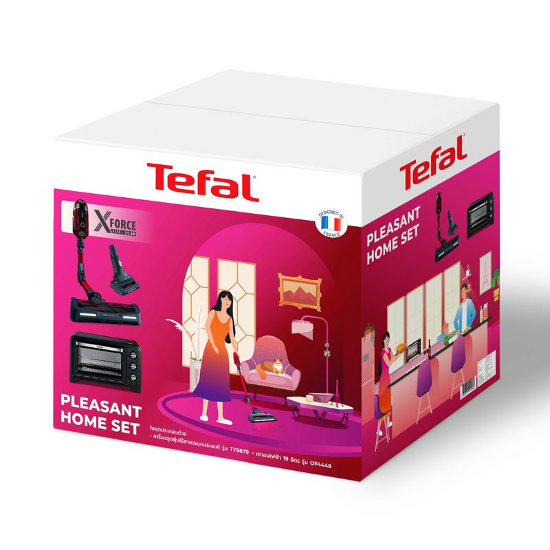 Tefal Gift Set Wireless Stick Vacuum Cleaner + Electric Oven TY9879 + OF4448
