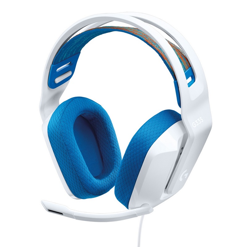 LOGITECH Over-Ear G335 Wire Gaming Headphone (White) 981-001019