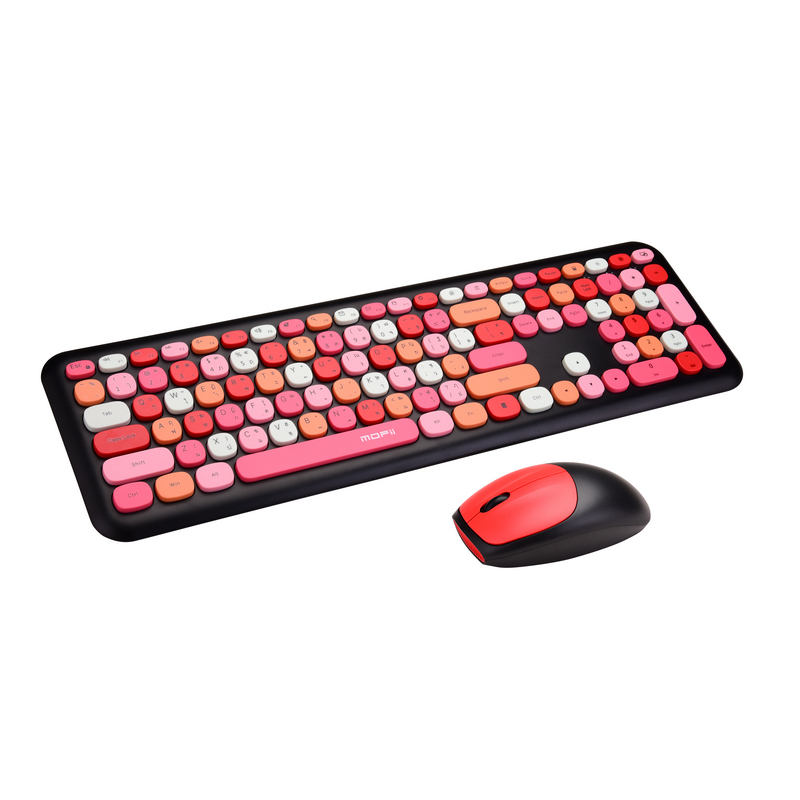 MOFII Wireless Keyboard + Mouse (Mixed Black) Lollipop