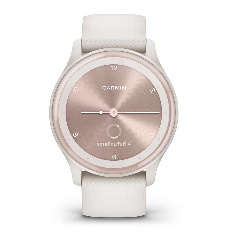 Garmin Smart Watch (40mm, Ivory Case, Ivory Band) Vivomove Sport