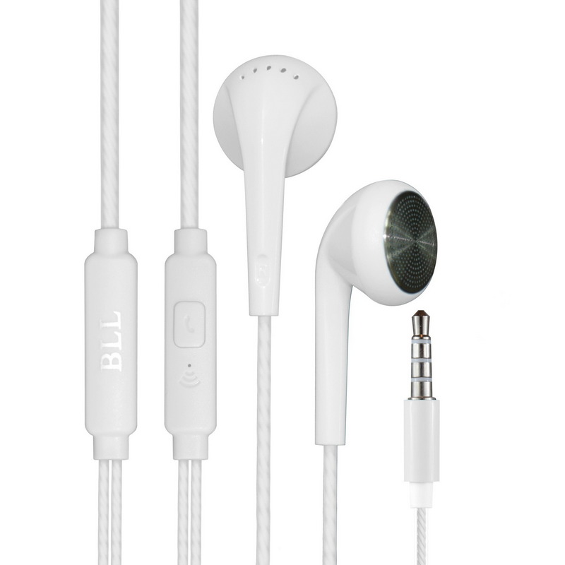 BLL Earbuds Wire Headphone (White) 6029