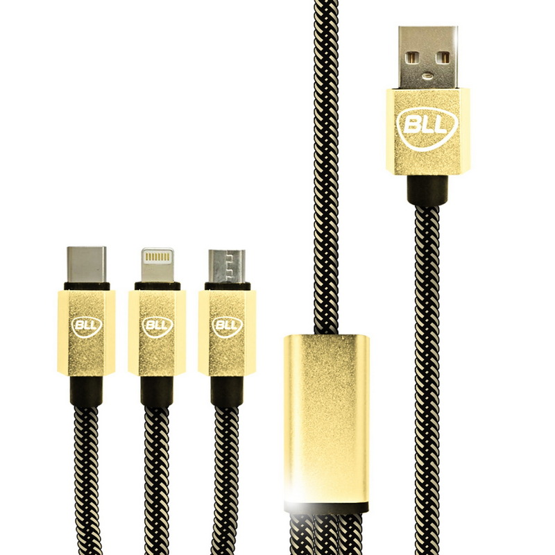 3IN1 Cable (Gold) BLL9037 GD