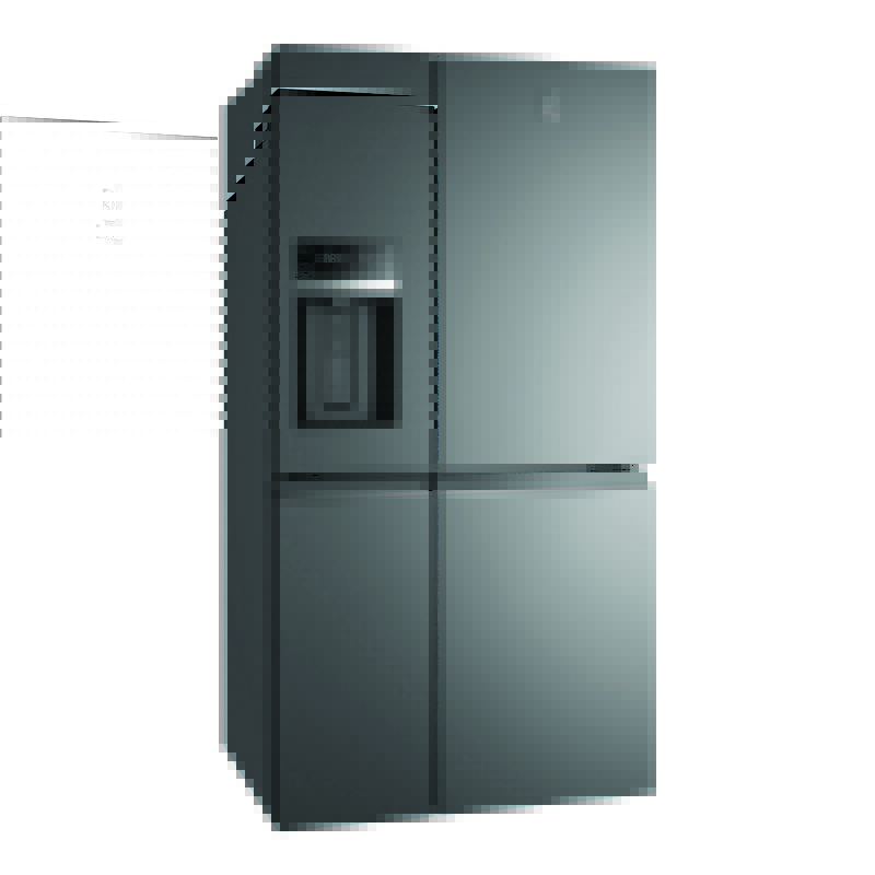 ELECTROLUX Side by Side Refrigerator UltimateTaste 900 (20.6 Cubic, Glossy Dark Grey Stainless Steel) EQE6879A-B
