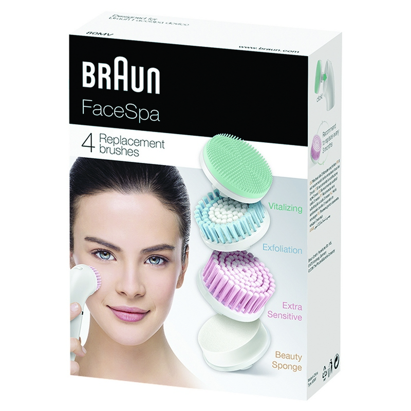 Braun 80MV FaceSpa 4 Replacement Brushes (4 pcs)