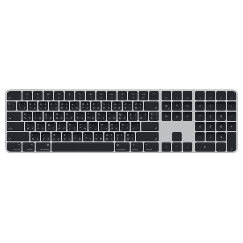 Apple Magic Keyboard with Touch ID and Numeric Keypad for Mac models with Apple silicon - Thai - Black Keys
