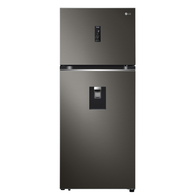 LG Double Doors Refrigerator (13.2 Cubic, Black Steel) GN-F372PXAK.ABLPLMT