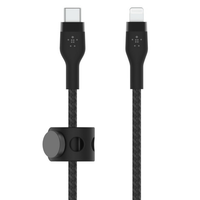 BELKIN Boost Charge Pro Flex USB-C to Lightning Cable (1M, Black) CAA011bt1MBK