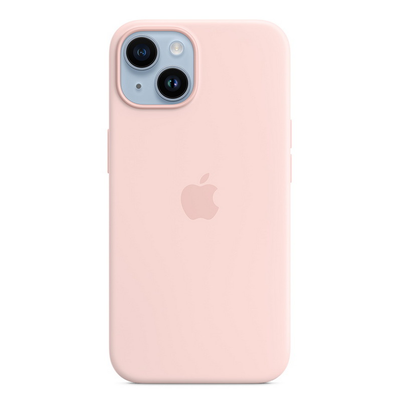 APPLE Silicone Case with MagSafe for iPhone 14 Plus (Chalk Pink) MPT73FE/A