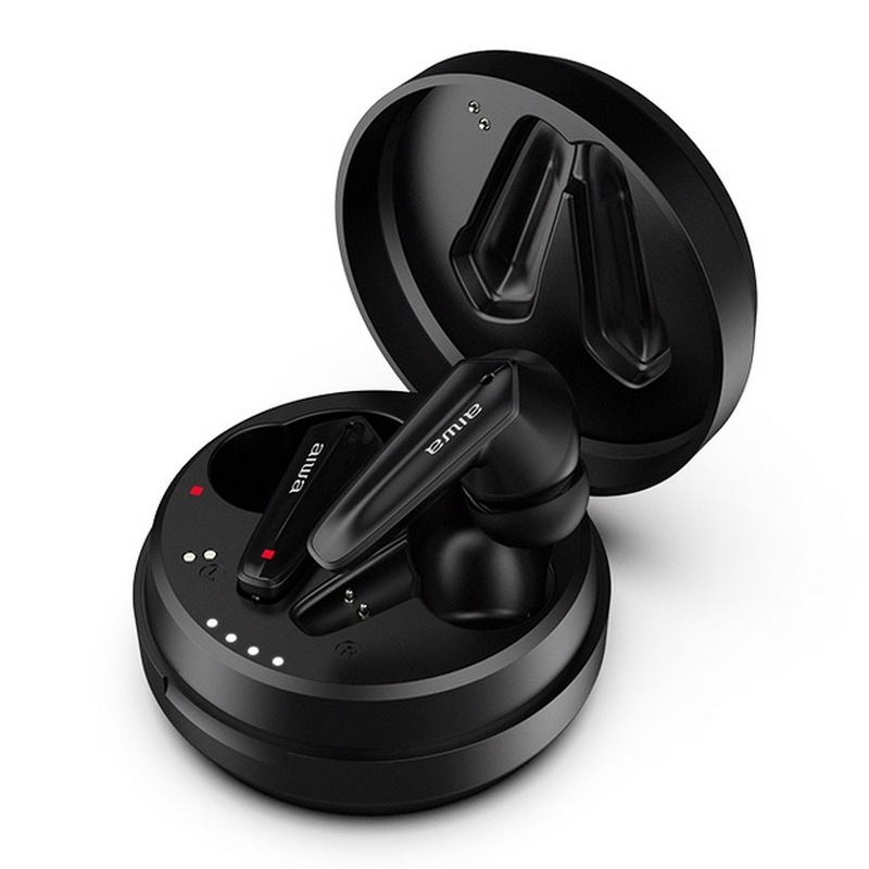 Aiwa AT-X Series Truly Wireless Earbuds Wireless Bluetooth Headphone (Black) AT-X80HANC