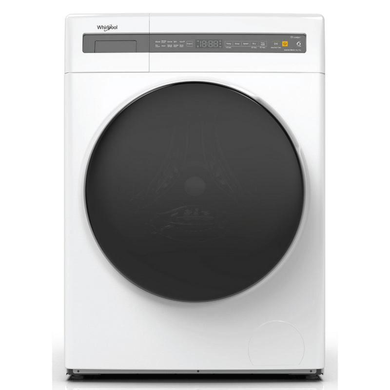 WHIRLPOOL Front Load Washer & Dryer (8/5 kg) WWEB8502OW + Stand