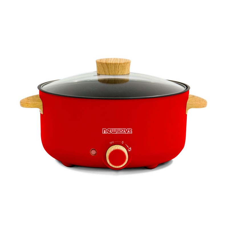 NEWWAVE Electric Pot (1000W, 3L, Red) REP-1003