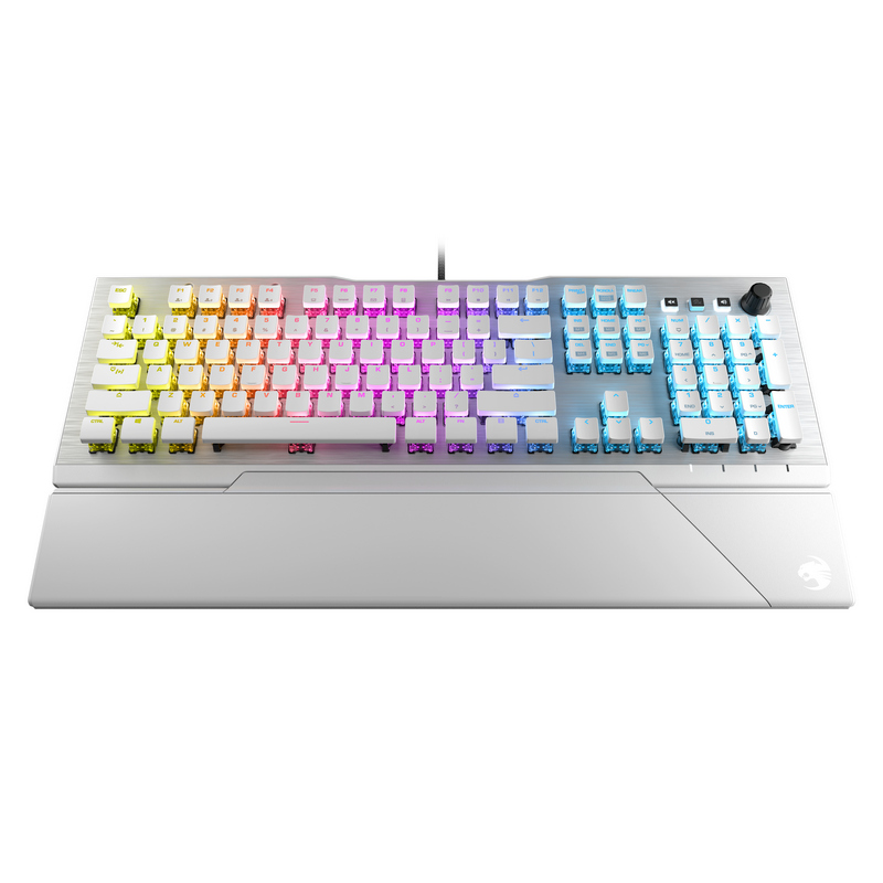ROCCAT Vulcan 122 AIMO RGB Mechanical Gaming Keyboard JP Japanese layout  model Silent linear (equivalent to red axis) White German design  ROC-12-956-RD 