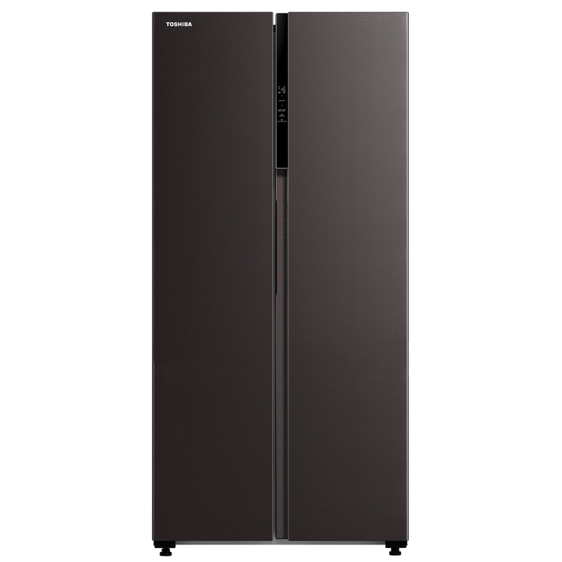 Toshiba Side by Side Refrigerator (16.2 Cubic, Satin Grey) GR-RS600WI-PMT(37)