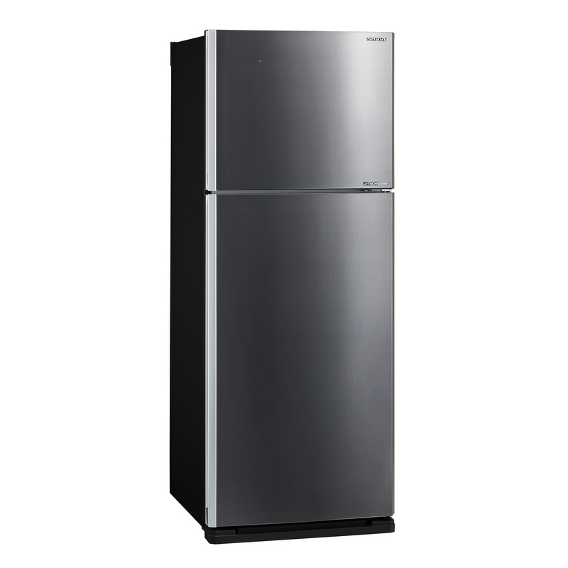 SHARP Grand Series Double Doors Refrigerator (14.4 Cubic, Dark Silver) SJ-X410T-DS