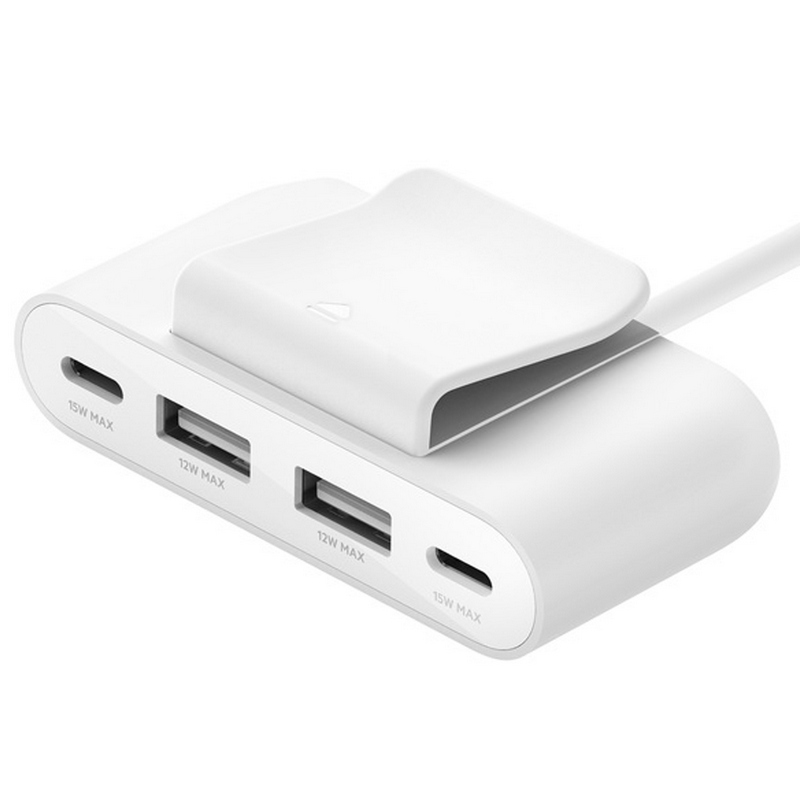Belkin Boost Charge USB Power Extender Hub (4 Port, 30W, White) BUZ001BT2MWHB7
