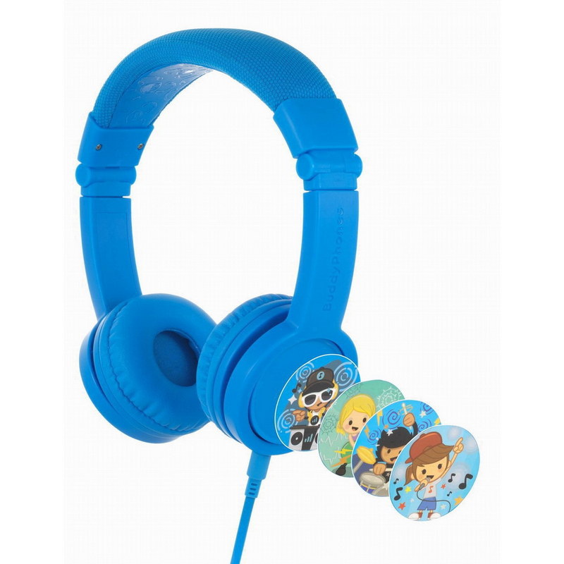 Buddyphones Explore+ On-ear Wire Kids Headphone (Cool Blue)