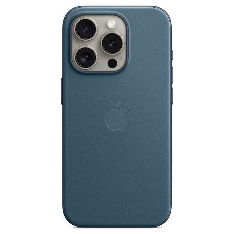 Apple FineWoven Case with MagSafe for iPhone 15 Pro (Pacific Blue)