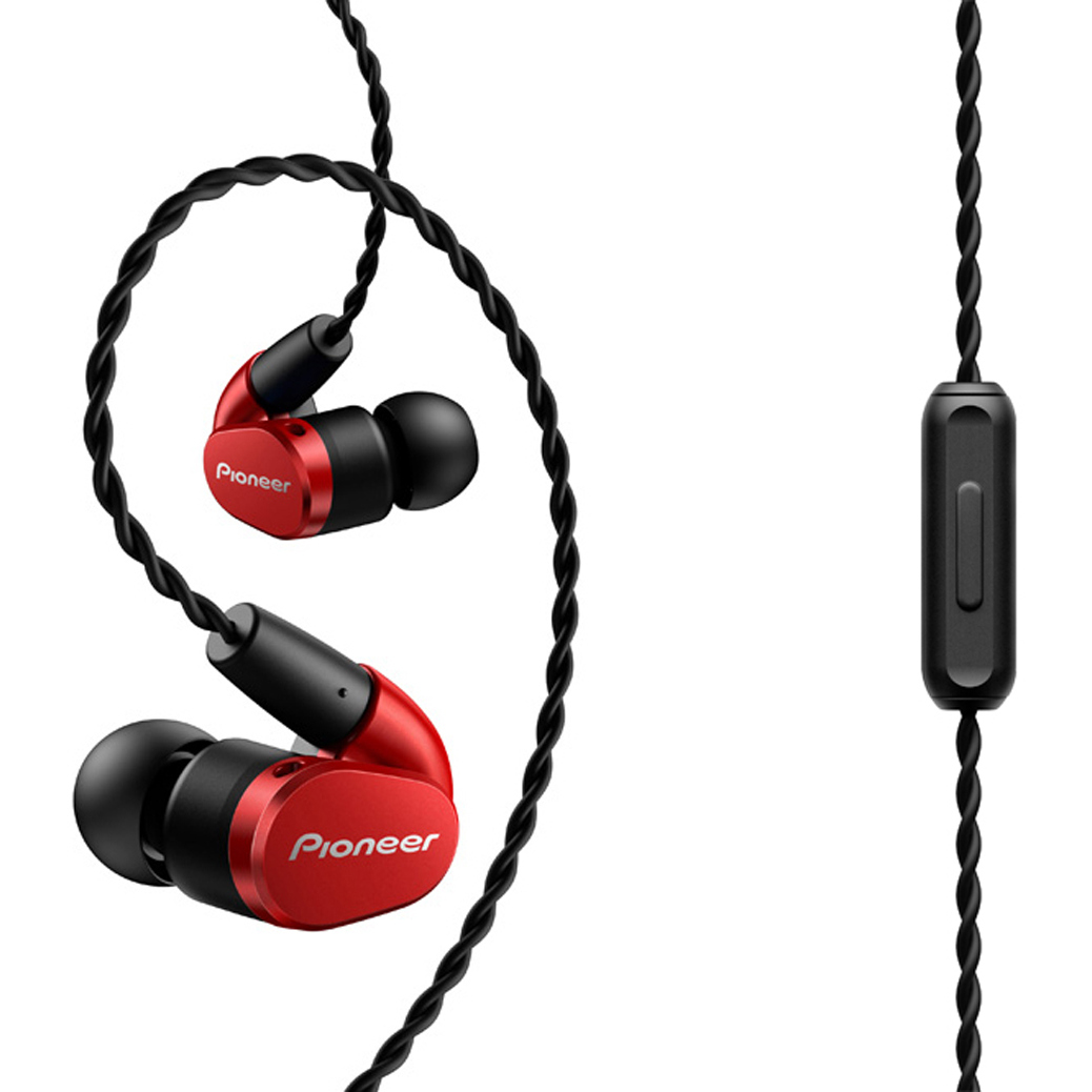 PIONEER In-Ear Wire Headphone (Red) SE-CH5T