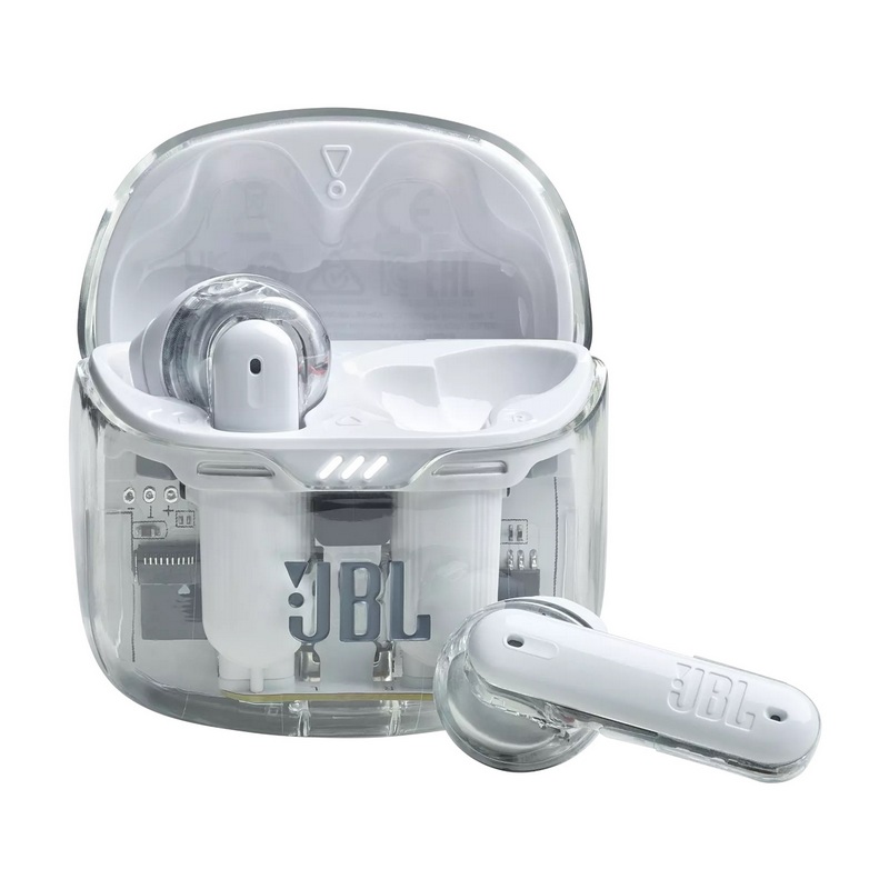 JBL Tune Flex Ghost Edition Truly Wireless Earbuds Wireless Bluetooth Headphone (White Ghost)