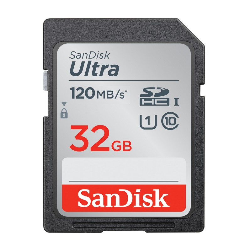 SanDisk 32GB SD Card Ultra SDHC UHS-I 