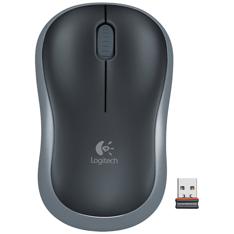Logitech Wireless Mouse (Black)   M185