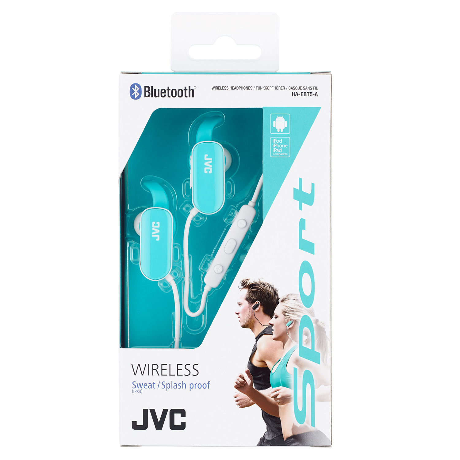 JVC In-Ear Wire Headphone (Blue) HA-EBT5-A