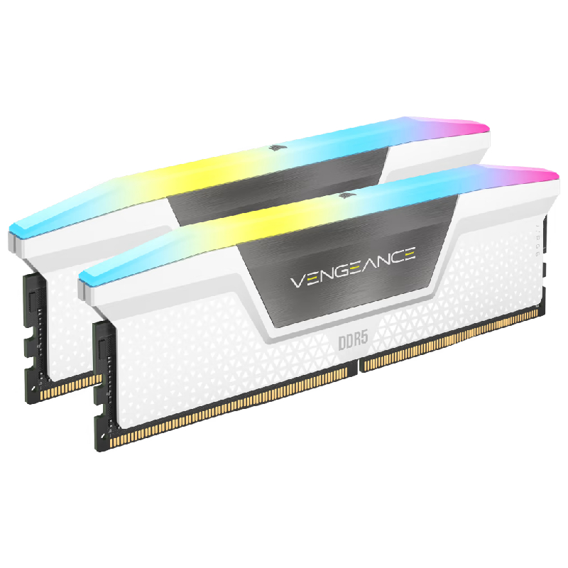 Corsair RAM DDR5(5600, White) 32GB(2x16GB) RGB C36 Memory Kit